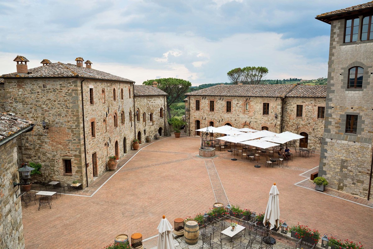 Castel Monastero en Toscana