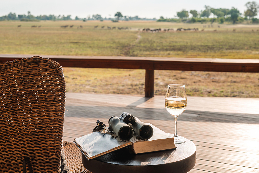 Mokolwane en Delta Okavango