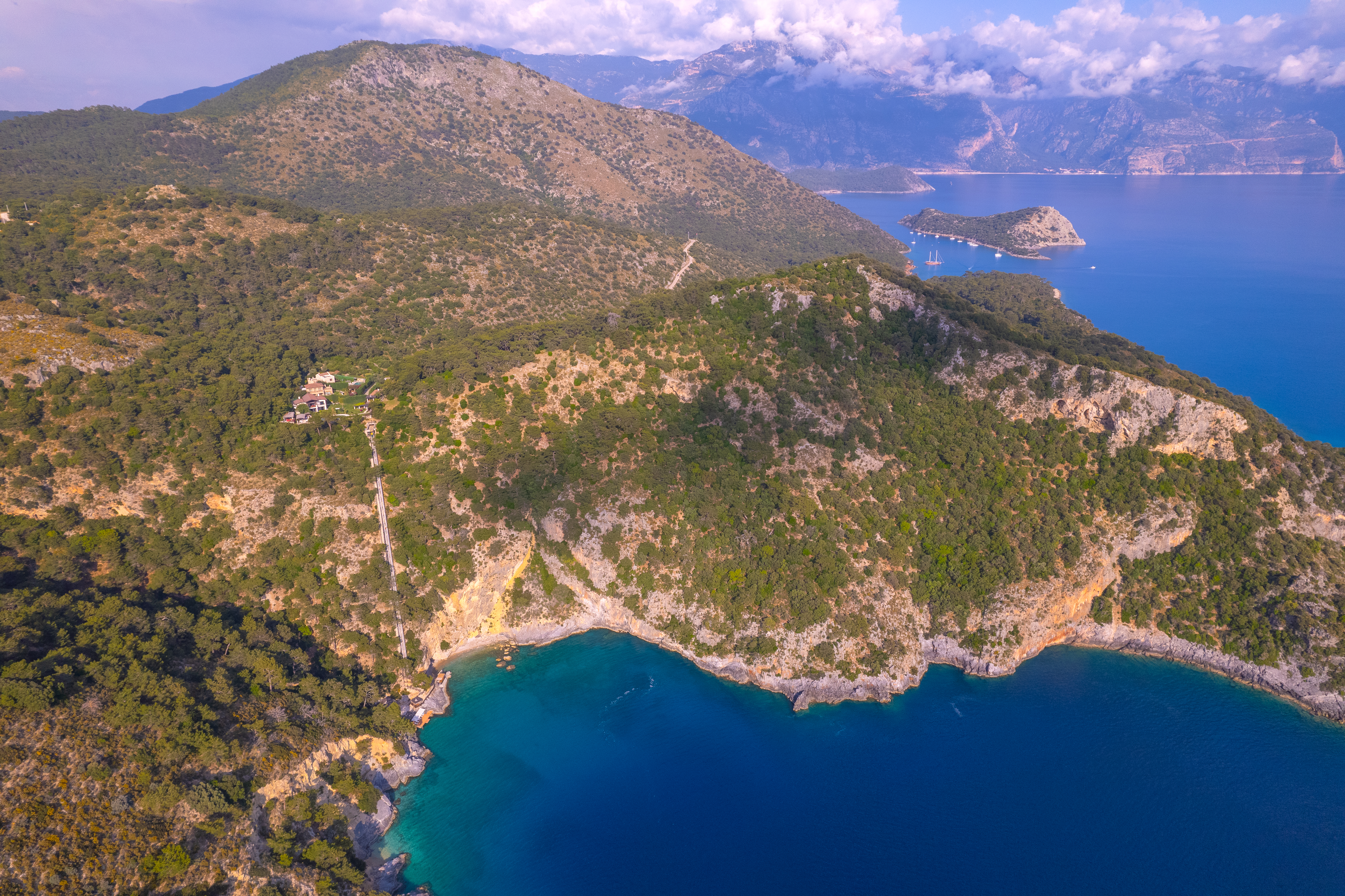 Gokce gemile travel aerial peninsula coastline