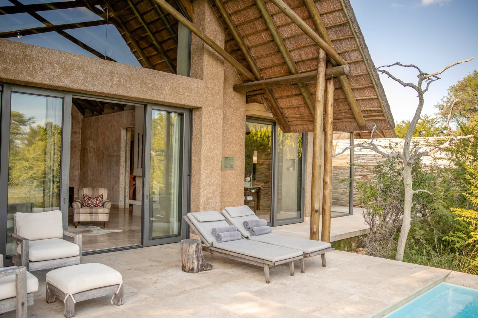 Kapama southern camp villa pool 2