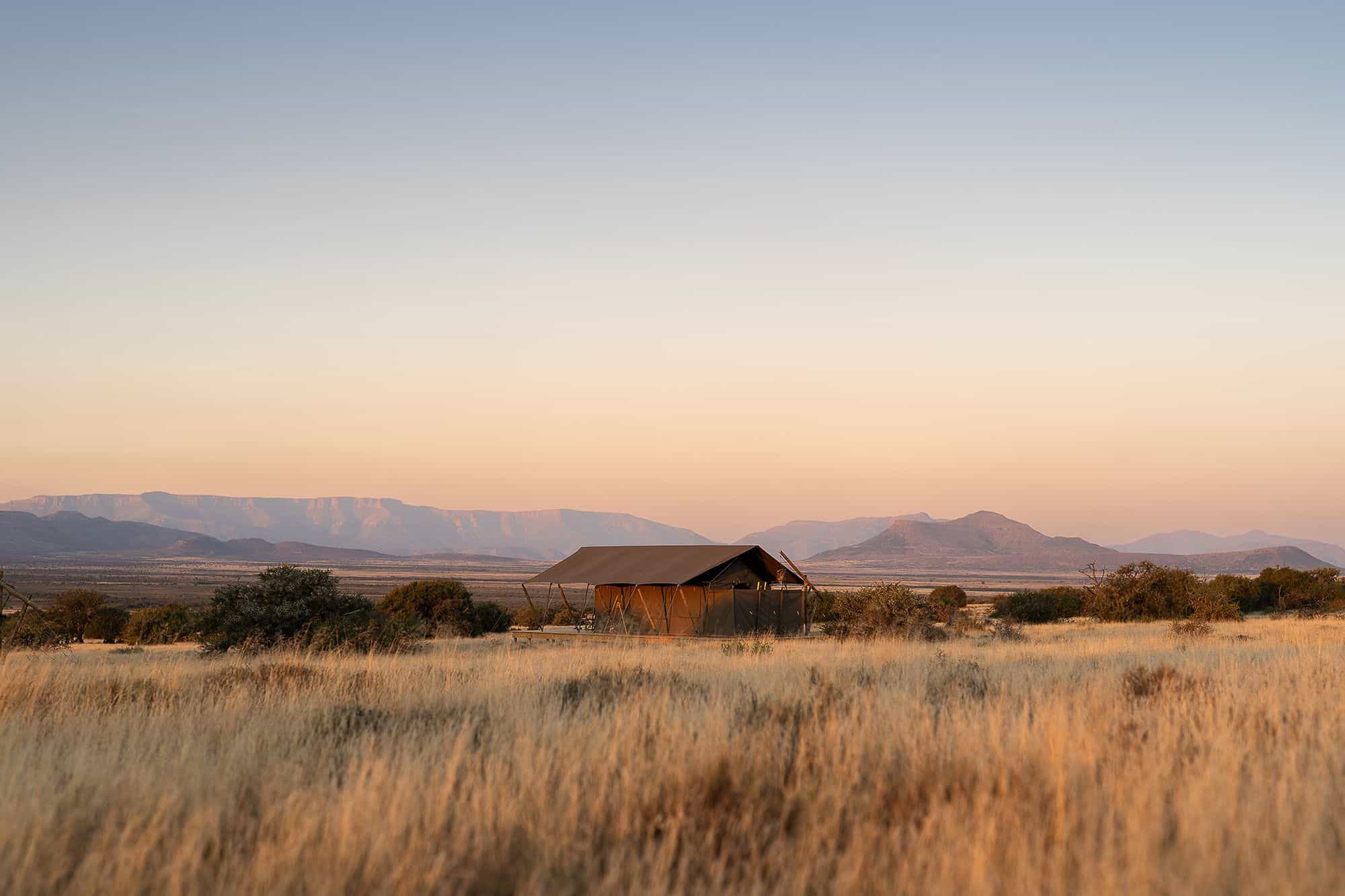 Samara plains camp guest tent landscape honest work maike mcneill